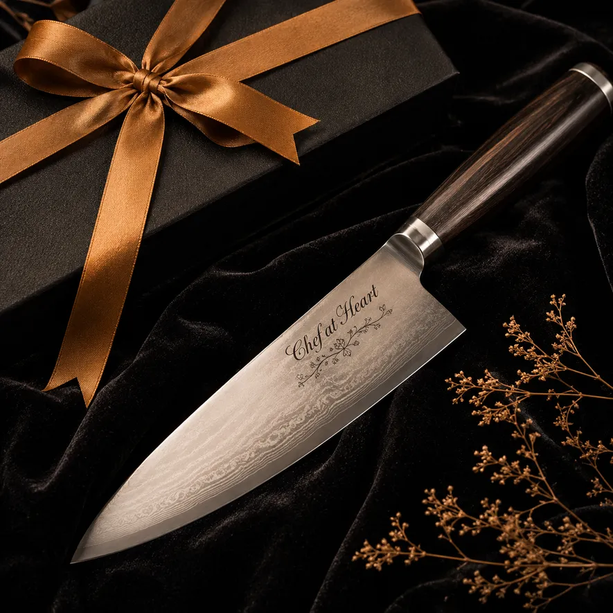 Graverad kockkniv personlig present