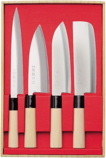 4 japanska knivar - SEKIRYU knivpaket