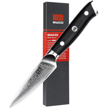 SHAN ZU Damascus Skalkniv 9,5cm